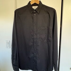 COS Men's Charcoal Button-Down Shirt